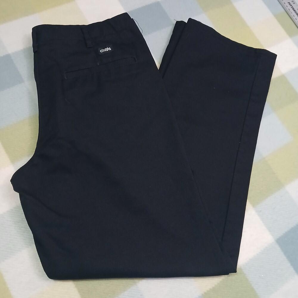 Cintas Women's SusanFit Uniform Straight Work Pants Solid Black Size 8R